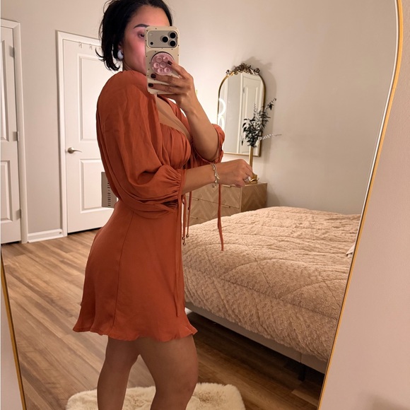 Rust Orange Dress - Picture 5 of 6